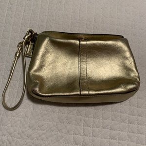 Gold Coach wristlet